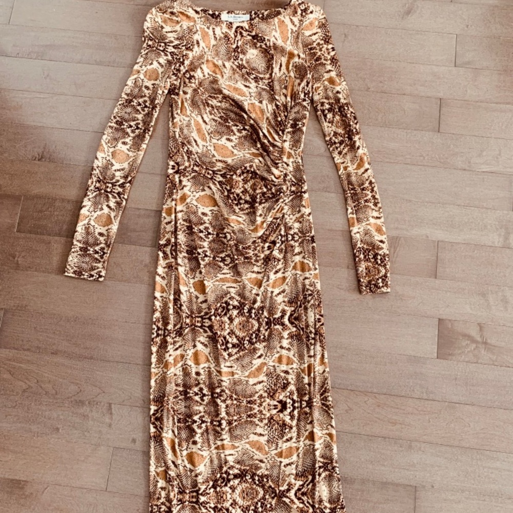 Snake Print Maxi Dress